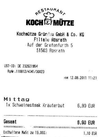 sunl Hffner Kochmtze Restaurant